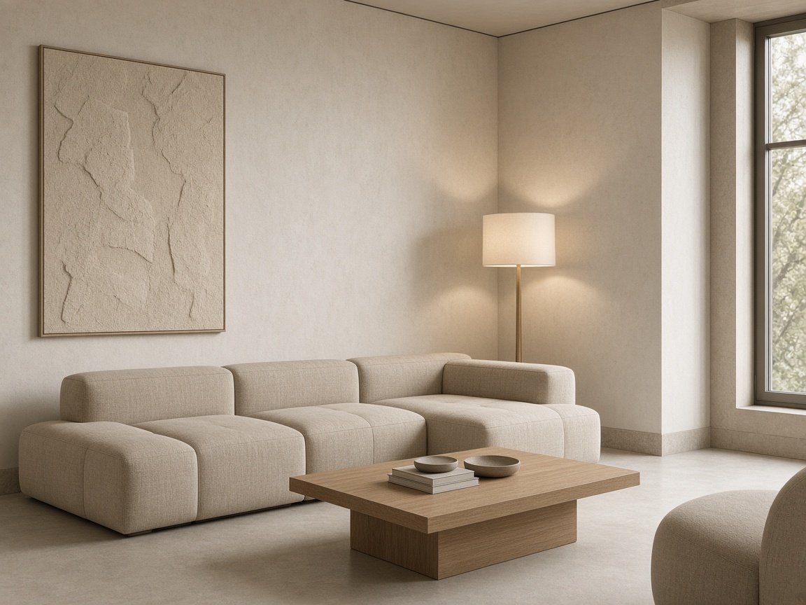 Lounge ъгъл с модулен диван и дъбова маса